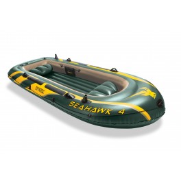 INTEX 68351 Seahawk 4 Boot Schlauchboot Angelboot Ruderboot Paddel Ruder