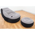 INTEX 68564 Ultra Lounge Ottoman aufblasbarer Sofa Sessel mit Hocker