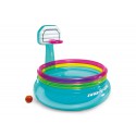 INTEX 48265  Aufblasbares Trampolin mit Basketballkorbs