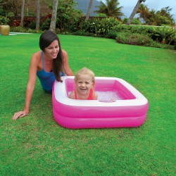 Intex 57100 Planschbecken Pool Babypool 85 x 85 x 23 cm pink