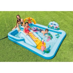 Intex 57161 Aufblasbare Kinderpool  Jungle Adventure 257 x 216 x 84 cm