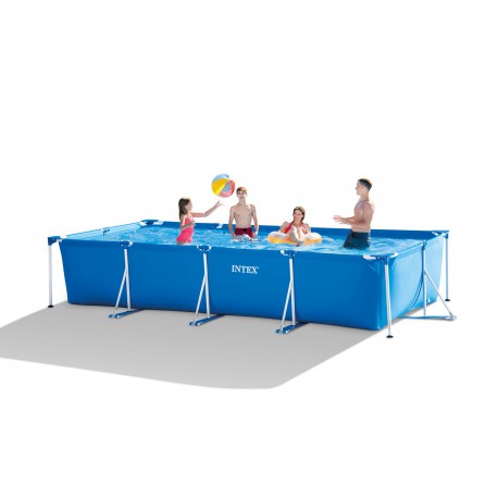 Intex 28274 Rechteck Frame Pool (450x220x84cm) inkl. Filterpumpe