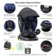 XOMAX 946i ISOFIX Auto Kindersitz 0-36kg AUTOSITZ 360°Drehbar