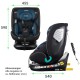 XOMAX G409 IOT ISOFIX Auto Kindersitz 0-36kg AUTOSITZ 360°Drehbar