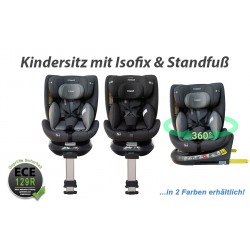 XOMAX G409f ISO Standfuß ISOFIX Auto Kindersitz 0-36kg AUTOSITZ 360°Drehbar